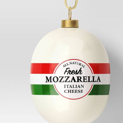 3" Christmas Glass Mozzarella Ornament - Wondershop™