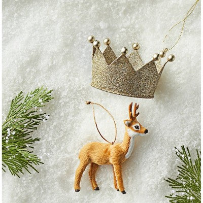 Metal Glitter Crown Christmas Tree Ornament - Wondershop™