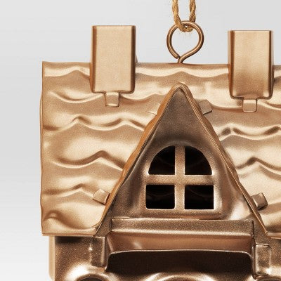 Christmas Bronze Finish 2 Chimney House Ornament - Wondershop™