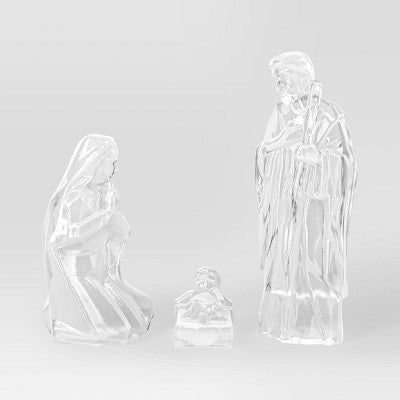 6pc Acrylic Christmas Nativity Scene Figurine Set - Wondershop™