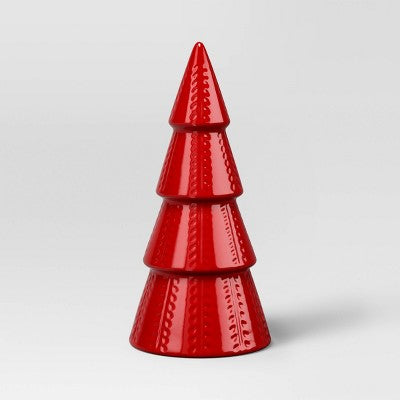 10" Ceramic Tree Shaped Christmas Decor - Wondershop™