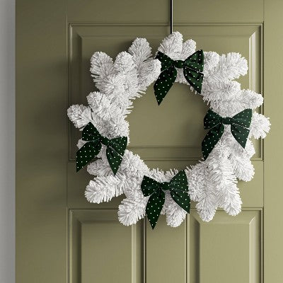 2ct Metallic Polka Dot Christmas Decorative Bow - Wondershop™