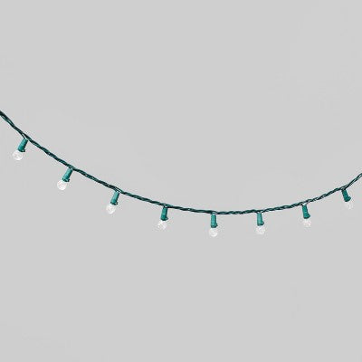 60ct LED Faceted Sphere Christmas String Lights With Green Wire - Wondershop™