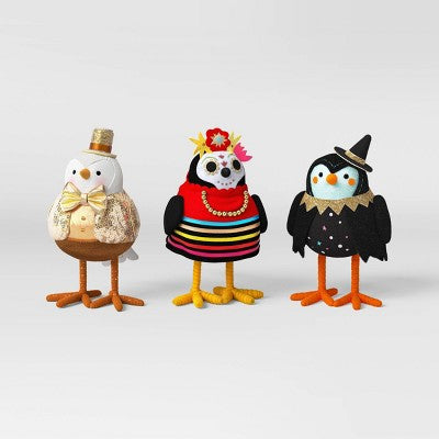 10pc Featherly Friends 2025 Anniversary Collection Christmas Bird Figurine Set - Wondershop™