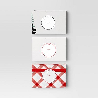 3pk Christmas Gift Card Holders Merry/Wonderful/Wishes - Wondershop™
