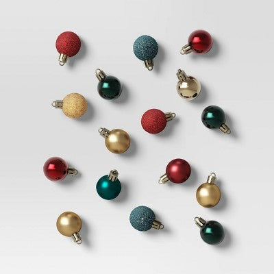 25ct Christmas 30mm Ornament Set - Wondershop™