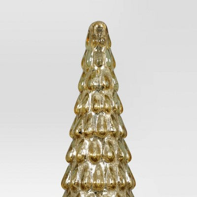15" Christmas Mercury Glass Tiered Classic Tree Decor - Wondershop™