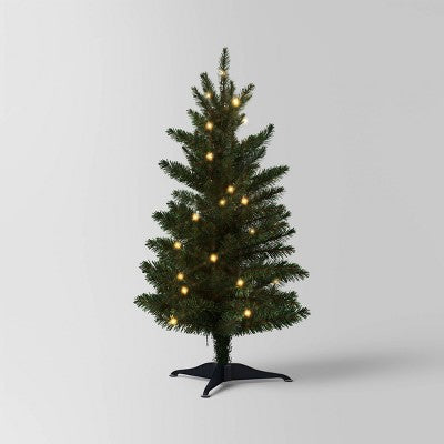 Pre-Lit LED Alberta Spruce Artificial Christmas Tree - Wondershop™