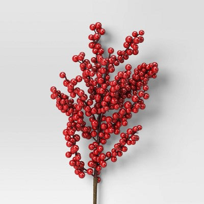 4pc Christmas Pick Set Red Berries - Wondershop™