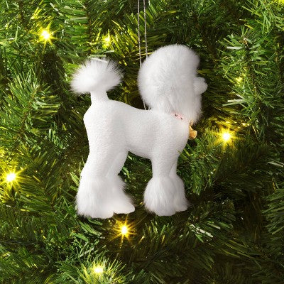 Christmas White Poodle Ornament - Wondershop™