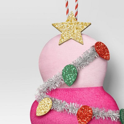 6" Christmas Fabric Ice Cream Cone Ornament - Wondershop™