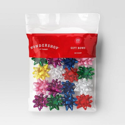 20ct Christmas Mini Bows Brights - Wondershop™