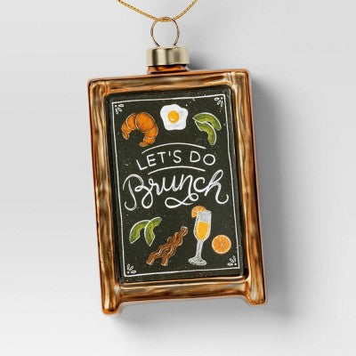 Christmas Gift Ornament Set 3pc Glass Brunch - Wondershop™