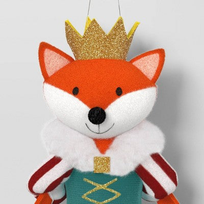 5" Christmas Fabric Fox Princess Ornament - Wondershop™