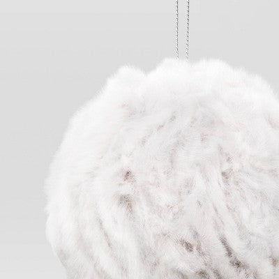 Christmas Brown Furry Ball Ornament - Wondershop™