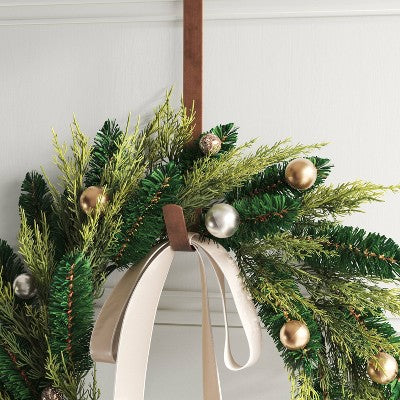 13.5" Metal Christmas Wreath Hanger Oil Rubbed Bronze - Wondershop™
