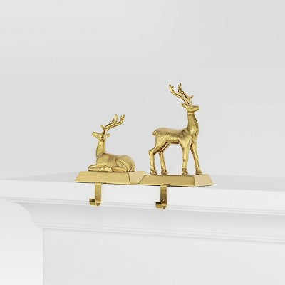 2pk Christmas Deer Stocking Holder - Wondershop™