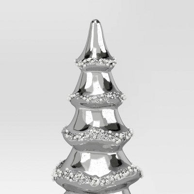 9.13' Christmas Glass Tree Silver - Wondershop™