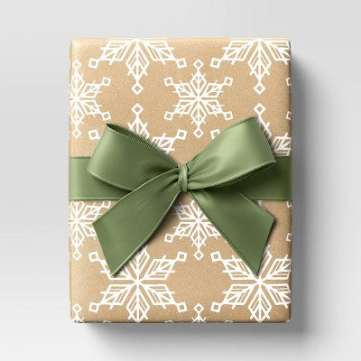 36' Christmas Modern Heritage Premium Ribbon Green Satin - Wondershop™