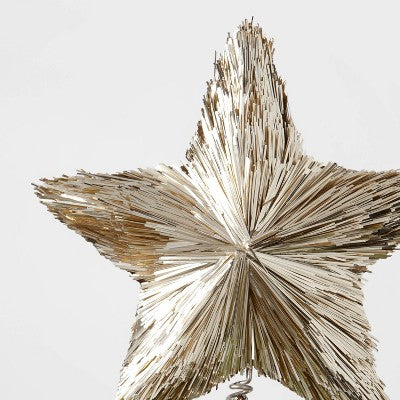 11" Tinsel Star Christmas Tree Topper - Wondershop