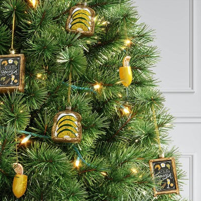 Christmas Gift Ornament Set 3pc Glass Brunch - Wondershop™
