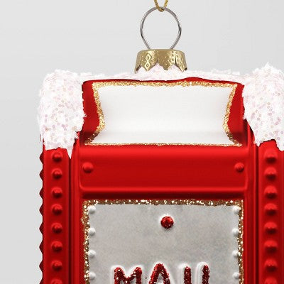 Christmas Glass Mailbox Ornament - Wondershop™