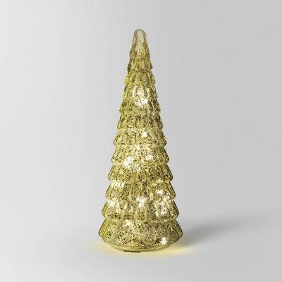15" Christmas Mercury Glass Tiered Classic Tree Decor - Wondershop™