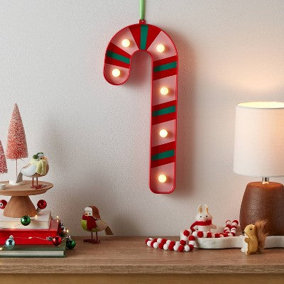 LED Marquee Candy Cane Christmas Novelty Silhouette Light - Wondershop™