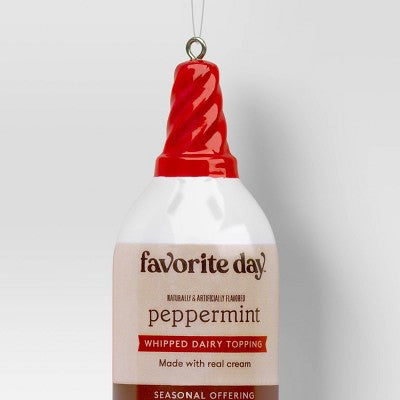5" Christmas Resin Peppermint Aerosol Whip Ornament - Wondershop™