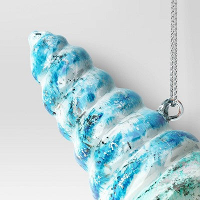 Christmas Blue Sea Shell Ornament - Wondershop™