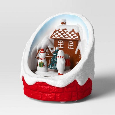 7'' Christmas Animated Gingerbread House Snowglobe - Wondershop™