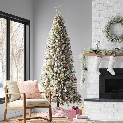 10in LED Lit Dewdrop Glitter Metal Open Star Christmas Tree Topper - Wondershop™