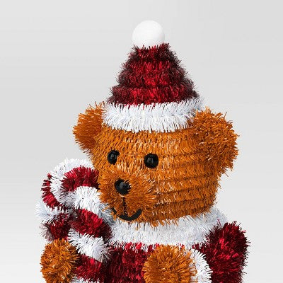 Christmas Tinsel Teddy Bear - Wondershop™