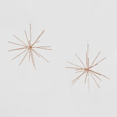 2pk 12" Battery Operated Twinkling LED Starburst Christmas Novelty Silhouette Light Warm White Lights - Wondershop™