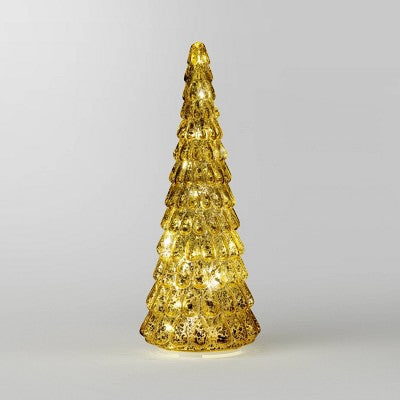 15" Christmas Mercury Glass Tiered Classic Tree Decor - Wondershop™