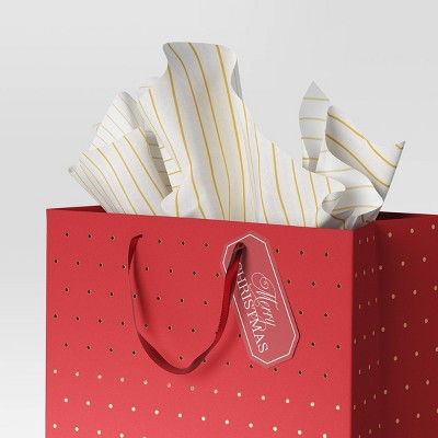 8ct Christmas Tissue Paper Gold/White - Wondershop™
