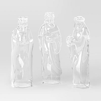 6pc Acrylic Christmas Nativity Scene Figurine Set - Wondershop™