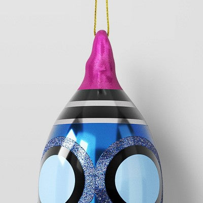 Christmas Glass Spaceship Ornament - Wondershop™