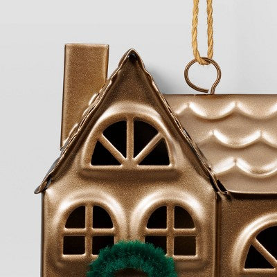 Christmas House Ornament Bronze Finish Single Chimney - Wondershop™