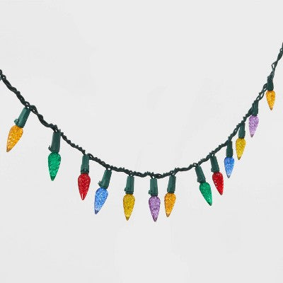 150ct LED C6 Faceted Christmas String Lights Spool Multicolor With Green Wire - Wondershop™
