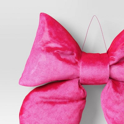  16" Christmas Velvet Bow Decor - Wondershop™