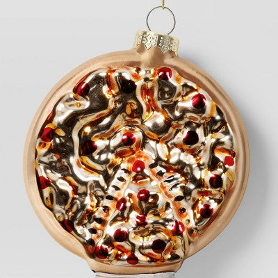  Christmas Glass Pizza Ornament - Wondershop™