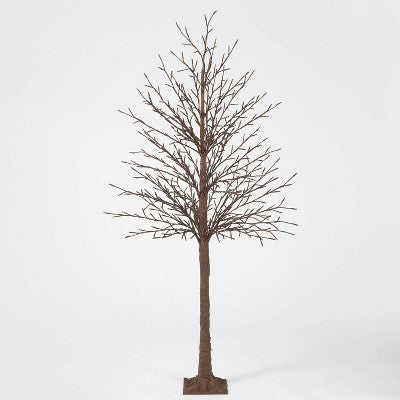  6ft Faux Bark Twig Tree Christmas LED Novelty Sculpture Twinkle Lights Warm White - Wondershop™
