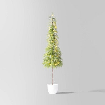  Pre-Lit Potted Balsam Artificial Christmas Tree - Wondershop™