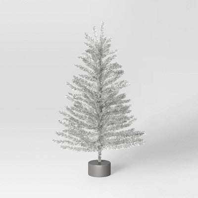  24" Unlit Tinsel Mini Artificial Christmas Tree - Wondershop™
