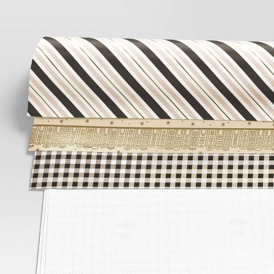  30" 3pk Christmas Premium Wrap Pack Neutral Metallics - Wondershop™