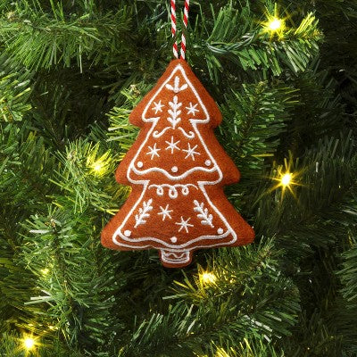  Christmas Fabric Gingerbread House Ornament - Wondershop™
