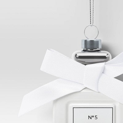  Christmas Glass White Perfume Ornament - Wondershop™