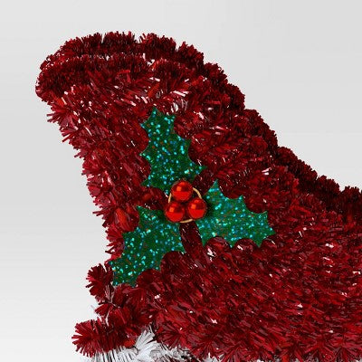  Christmas Tinsel Sleigh Red - Wondershop™