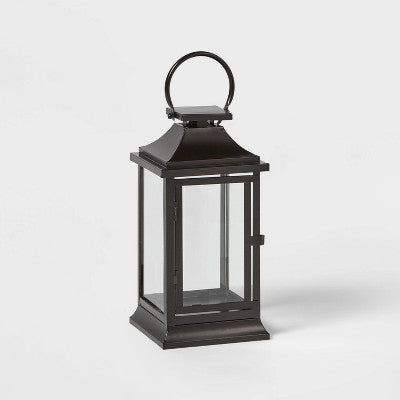 12" Decorative Metal Lantern Black - Wondershop™